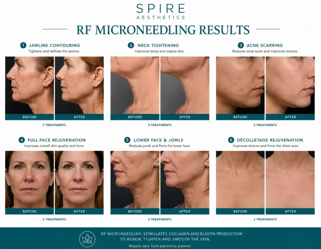 RF Microneedling Skin tightening Glenrothes results